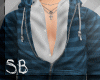 [SB]TealStrippedSweater