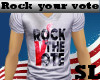 ~SL~Rock Your Vote Tee M