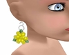 rose yellow earings
