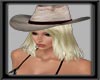 Cowgirl hat w blond hair