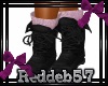 *RD* Black Boot Pk Sock