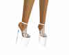 lea white lace heels