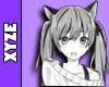 Xyz. Neko BW Cutout