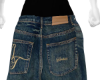 baggy raw denim
