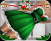 ! Elfi Fur Dress Green