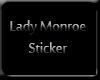 [KLL LADY MONROE STICKER