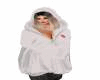 hoodie blanc Mamzelle