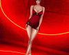 ^claret red^ dress
