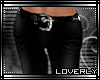 [Lo] Simple black pants
