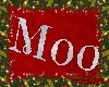 CHRISTMAS Moo Stocking