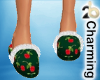 silk rose slippers