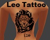 Leo Back Tattoo