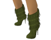 green fringe boots
