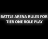T1 Arena Rule Sign