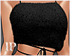 Black Gothic Fur Top