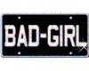 BAD-GIRL plate