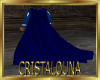 Royal blue long cape