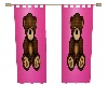 Bamas Pink Bear Curtain