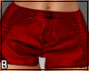 Cham Red Satin Shorts