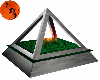 Celtic pyramid fireplace