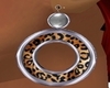 Silver n Leopard Earring