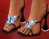 $ butterfly mules blue