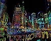 Animated Neon City