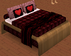 Romantic Bed Two Hearts
