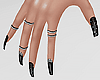 🤍Dina Black Nails