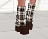 Bella Brown Plaid Boots