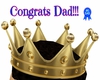 Congrats Dad Crown