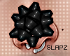 !!S Xmas Nose Bow Black