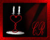 CR Valentine Heart candl