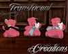 (T)Teddy Chairs Pink
