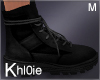 K Kyle black boots M