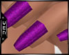 [Czz] Glitz Purple Nails