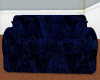 Blue Crushed Velvet Sofa
