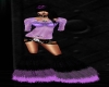 ~S~fluffy tri/purp boots
