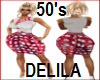 50s DELILA RED