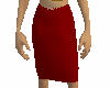 Red Knee Length Skirt