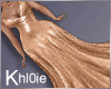 K Bronze sparkle gown