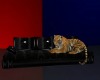 Black Skull  Tiger Couch