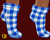 Blue Socks Plaid Short F
