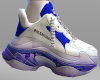 White Blue Balen Shoes