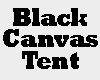 Black Canvas Tent