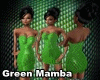 Green Mamba Mini Dress