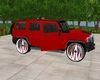 Red Hummer  Suv