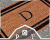 Letter D Doormat