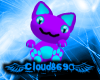 Purple/Blue Chibi Kitty