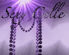 Blk n Purple Necklaces